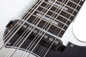 Schecter Stargazer-12 12-String Electric Bass, Gloss White 685-SHC
