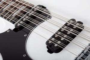 Schecter Stargazer-12 Left-Handed 12-String Electric Bass, Gloss White 691-SHC