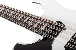 Schecter Stargazer-12 Left-Handed 12-String Electric Bass, Gloss White 691-SHC