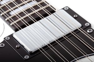 Schecter Stargazer-12 12-String Left-Handed Electric Guitar, Gloss White 688-SHC