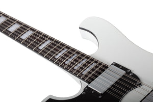 Schecter Stargazer-12 12-String Left-Handed Electric Guitar, Gloss White 688-SHC