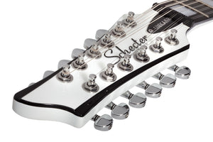Schecter Stargazer-12 12-String Left-Handed Electric Guitar, Gloss White 688-SHC