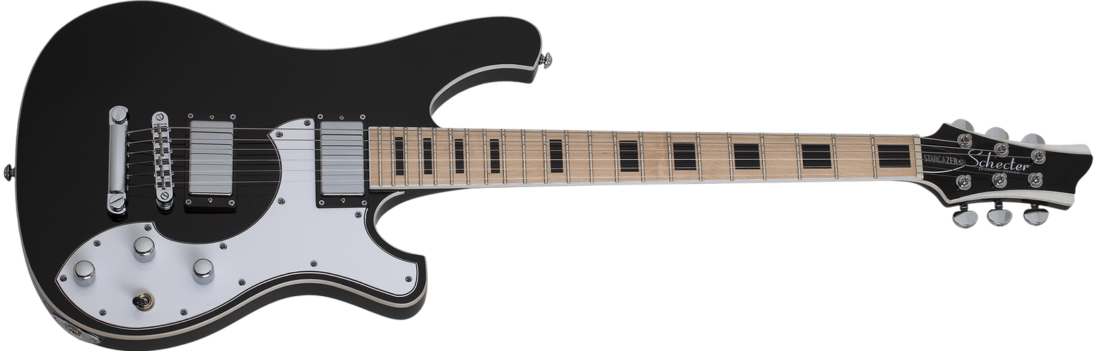 Schecter Stargazer-6 Electric Guitar, Gloss Black 675-SHC
