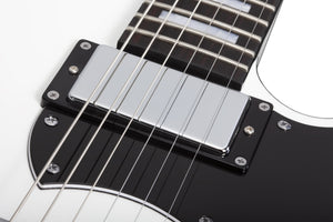 Schecter Stargazer-6 Electric Guitar, Gloss White 676-SHC