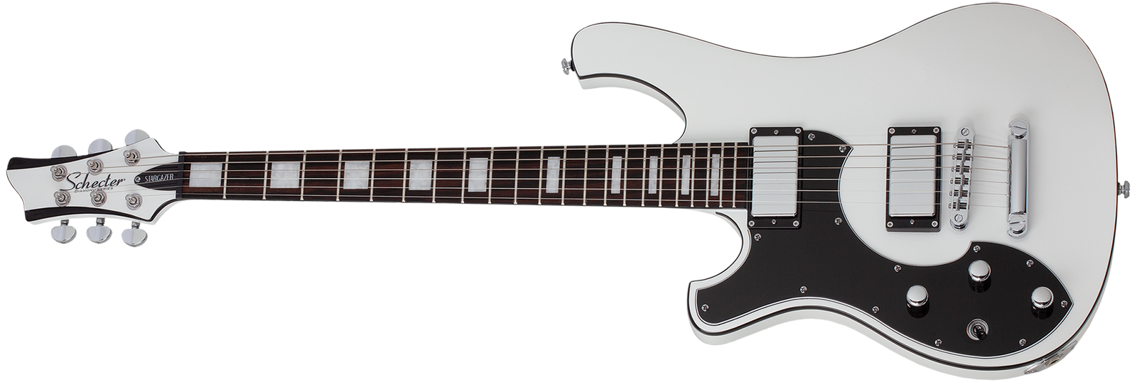 Shcecter Stargazer-6 Left-Handed Electric Guitar, Gloss White 686-SHC