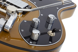 Schecter Stargazer-6 Vibrato Electric Guitar, Metallic Gold 677-SHC