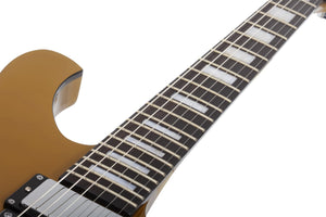Schecter Stargazer-6 Vibrato Electric Guitar, Metallic Gold 677-SHC