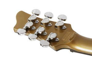Schecter Stargazer-6 Vibrato Electric Guitar, Metallic Gold 677-SHC
