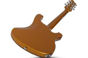 Schecter Stargazer-6 Vibrato Left-Handed Electric Guitar, Metallic Gold 687-SHC