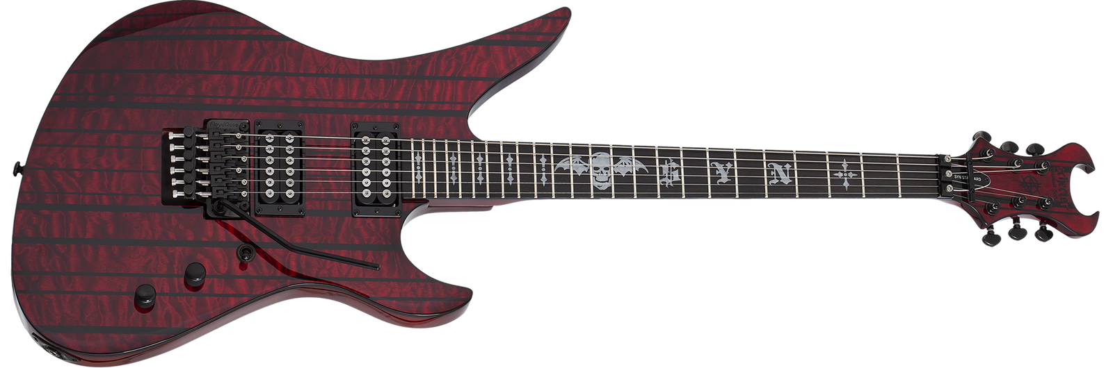 Schecter Synyster Standard Plus Electric Guitar, Transparent Deep Red 1753-SHC