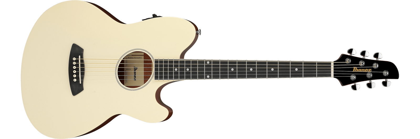 Ibanez TCY10EIVH Talman Double Cutaway Acoustic/Electric Guitar - IVORY