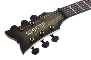 Schecter Tempest 50th Anniversary Left-Handed Electric Guitar, Gold Burst 4140-SHC
