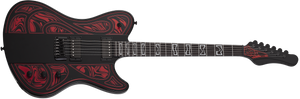 Schecter Ultra Przym Mercury Rose Electric Guitar, Gloss Black 926-SHC