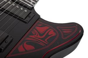 Schecter Ultra Przym Mercury Rose Electric Guitar, Gloss Black 926-SHC