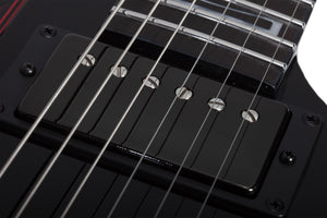 Schecter Ultra Przym Mercury Rose Electric Guitar, Gloss Black 926-SHC
