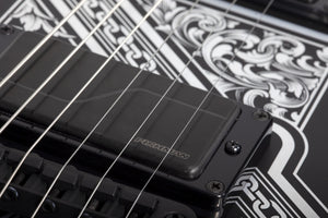 Schecter V-1 Przym Palladium Electric Guitar, Gloss Black 923-SHC
