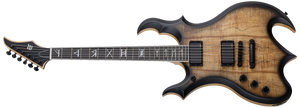 Schecter Wylde Audio Wrathmaker Left-Handed Electric Guitar, Spalted Maple with Black Burst 4590-SHC