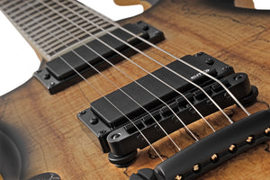 Schecter Wylde Audio Wrathmaker Left-Handed Electric Guitar, Spalted Maple with Black Burst 4590-SHC