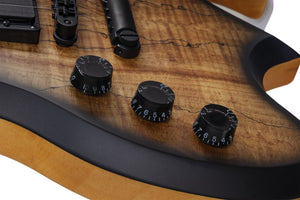 Schecter Wylde Audio Wrathmaker Left-Handed Electric Guitar, Spalted Maple with Black Burst 4590-SHC