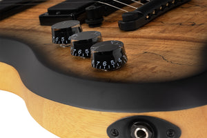 Schecter Wylde Audio Wrathmaker Left-Handed Electric Guitar, Spalted Maple with Black Burst 4590-SHC