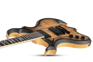 Schecter Wylde Audio Wrathmaker Left-Handed Electric Guitar, Spalted Maple with Black Burst 4590-SHC