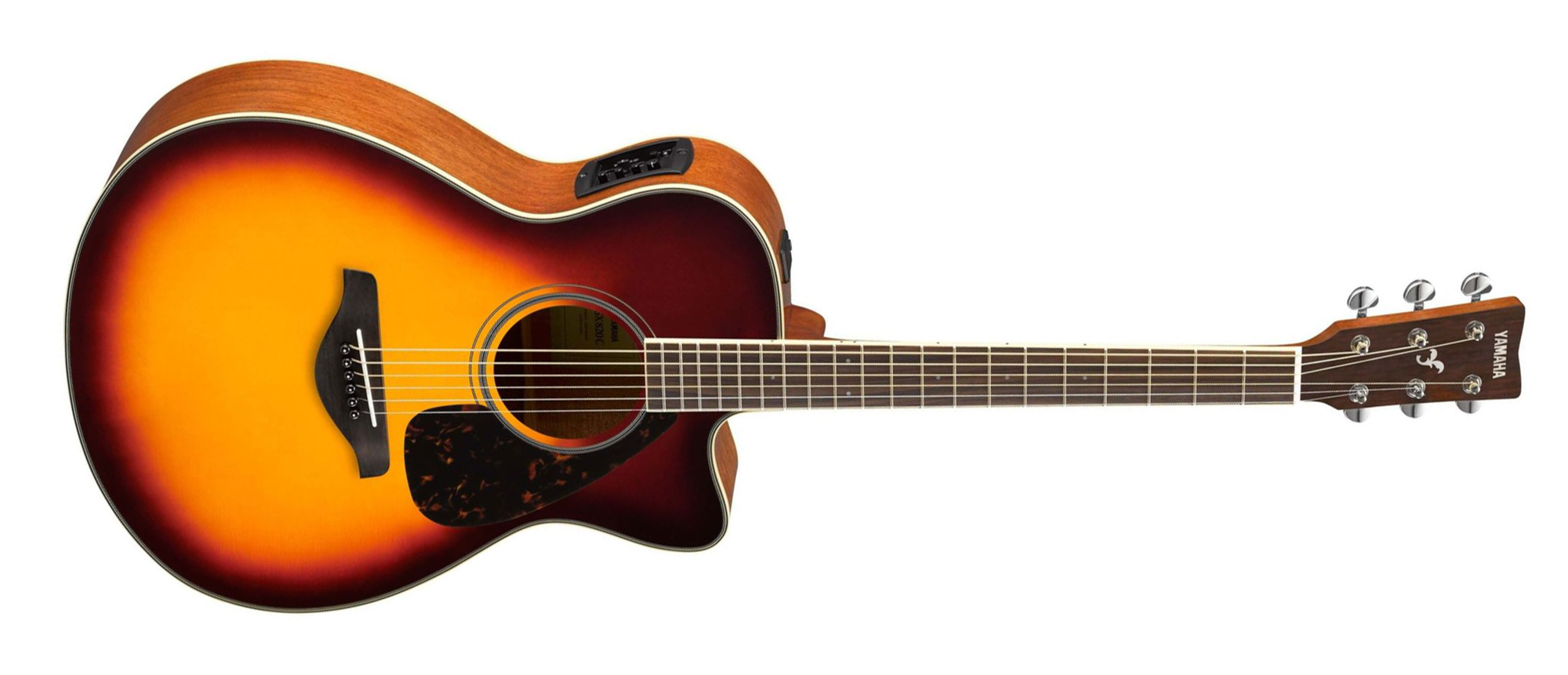 Yamaha FSX820C BS Concert Cutaway 6-String RH Acoustic Electric Guitar-Brown Sunburst