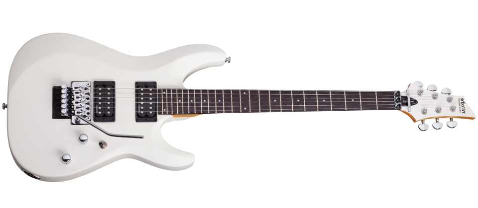 Schecter C-6-FR-DELUXE-SWHT Satin White Guitar w FR with Schecter Diamond Plus 435-SHC