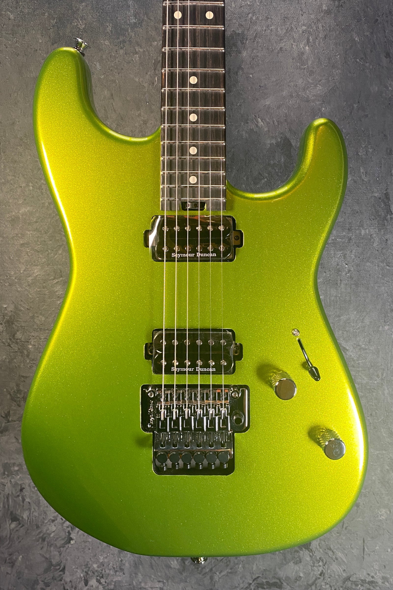 CHARVEL Pro-Mod San Dimas Style 1 HH FR E Ebony Fingerboard Lime Green Metallic 2965831518