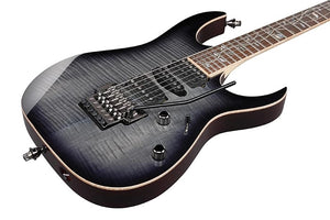 Ibanez RG8570BRE RG J Custom Electric Guitar with Case - Black Rutile