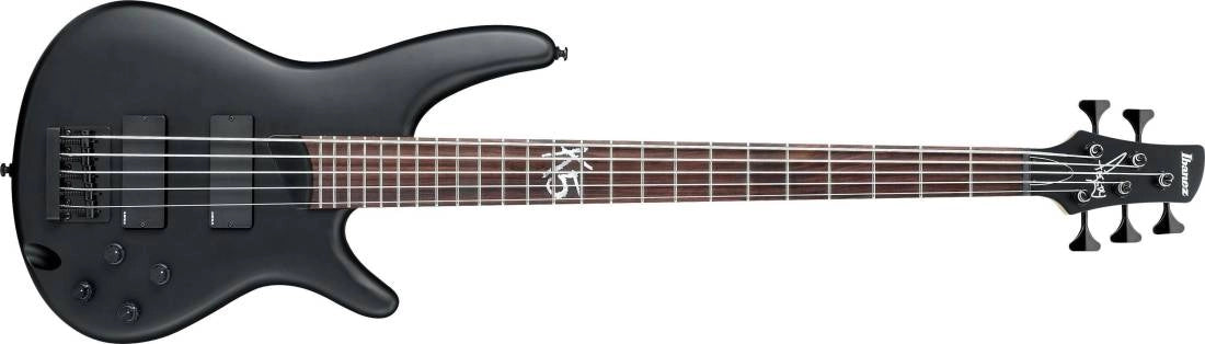 Ibanez K5BKF Fieldy Signature Electric Bass - Black Flat