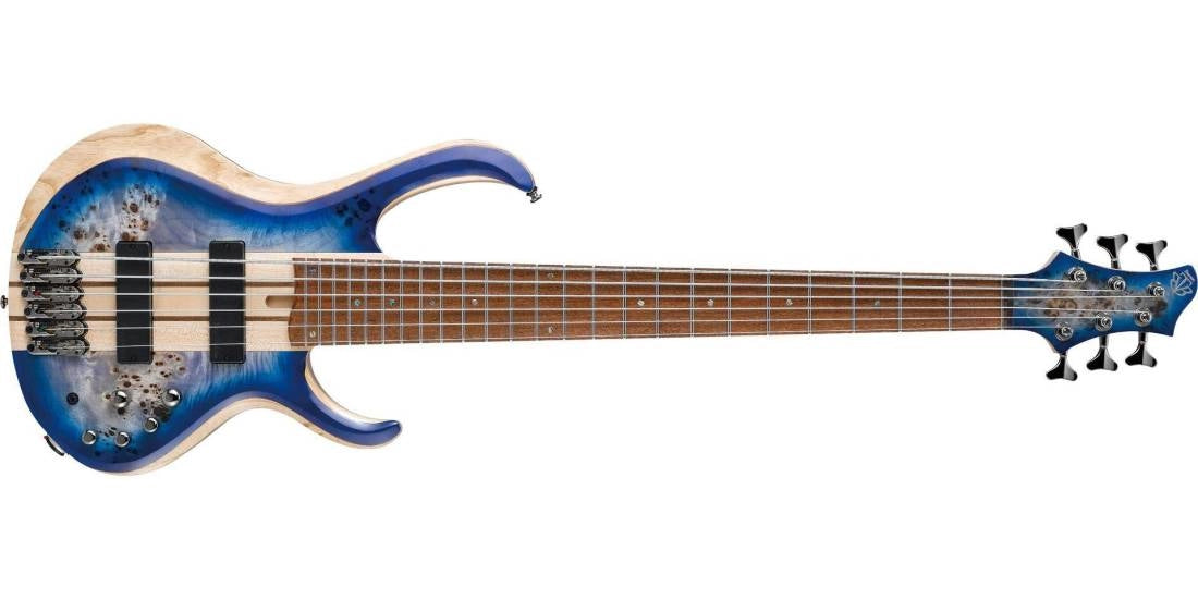 Ibanez BTB846CBL 6-String Bass - Cerulean Blue Burst Low Gloss