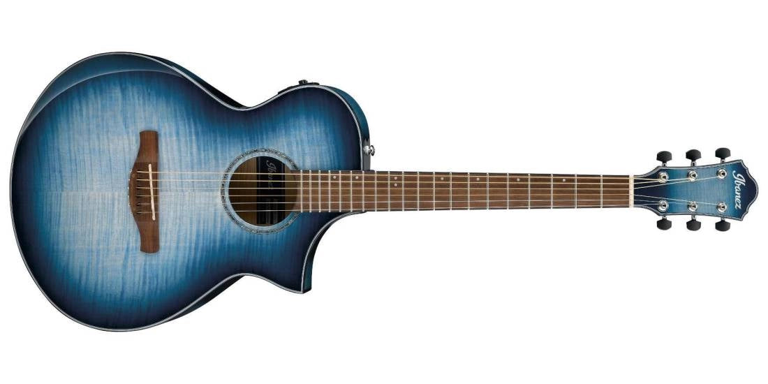 Ibanez AEWC400IBB Acoustic/Electric Guitar - Indigo Blue Burst High Gloss