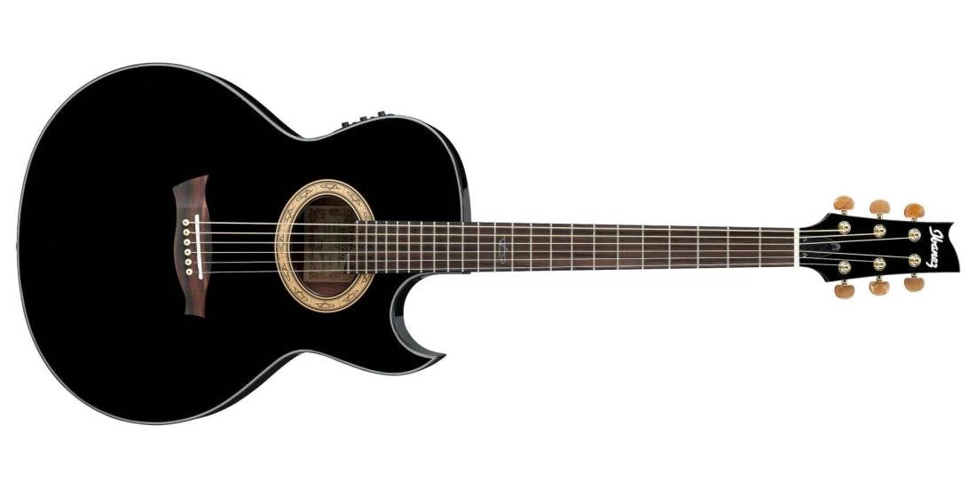 Ibanez EP5BP Special Thin EP Acoustic/Electric Guitar - Black Pearl High Gloss