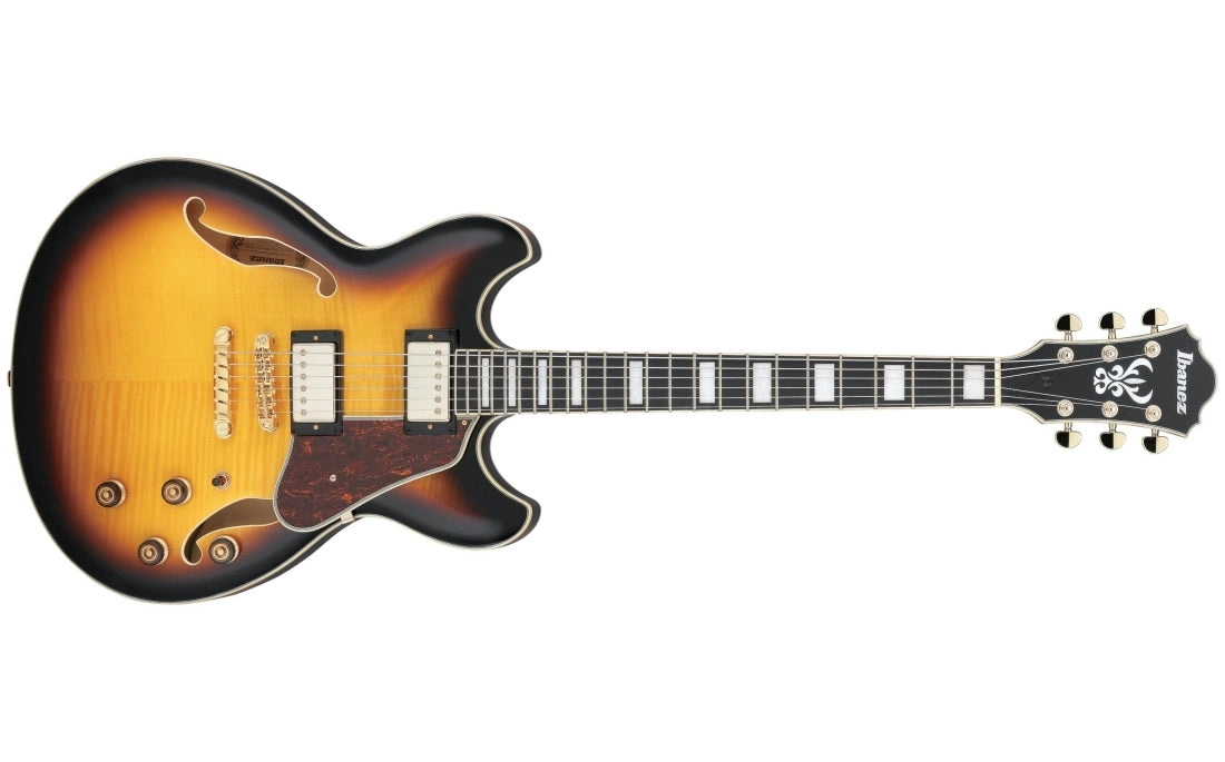 Ibanez AS93FMAYS Artcore Expressionist Hollowbody Electric Guitar - Antique Yellow Sunburst