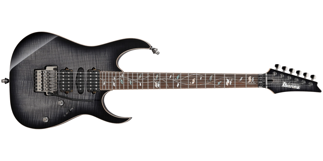 Ibanez RG8570BRE RG J Custom Electric Guitar with Case - Black Rutile