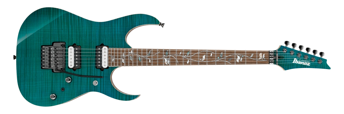 Ibanez RG8520GE J. Custom Electric Guitar with Case - Green Emerald