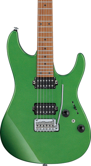 Ibanez AZ Prestige 6-String Electric Guitar with Hardshell Case - Apple Green Metallic AZ2402AGM