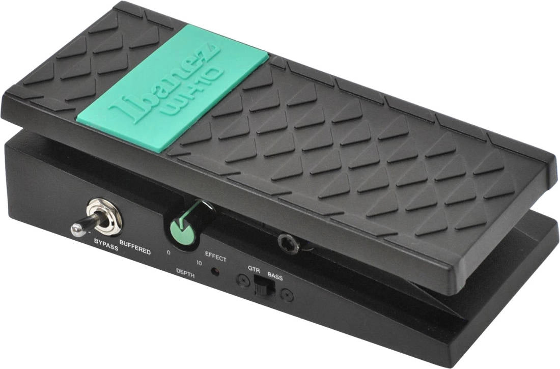 Ibanez WH10V3 Guitar and Bass Wah Pedal with Switchable Bypass and Gain Adjustment