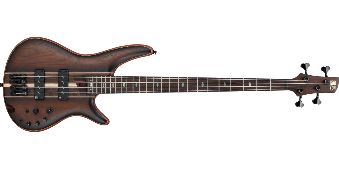 Ibanez SR1350BDUF SR Premium Electric Bass w/Bag - Dual Mocha Burst Flat