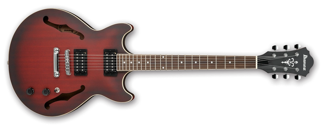 Ibanez AM53SRF Artcore AM Semi Hollowbody Guitar - Sunburst Red Flat
