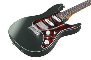 Ibanez AZ Prestige 6-String Electric Guitar with Hardshell Case - Ivy Green Metallic Flat AZ2204NVGF