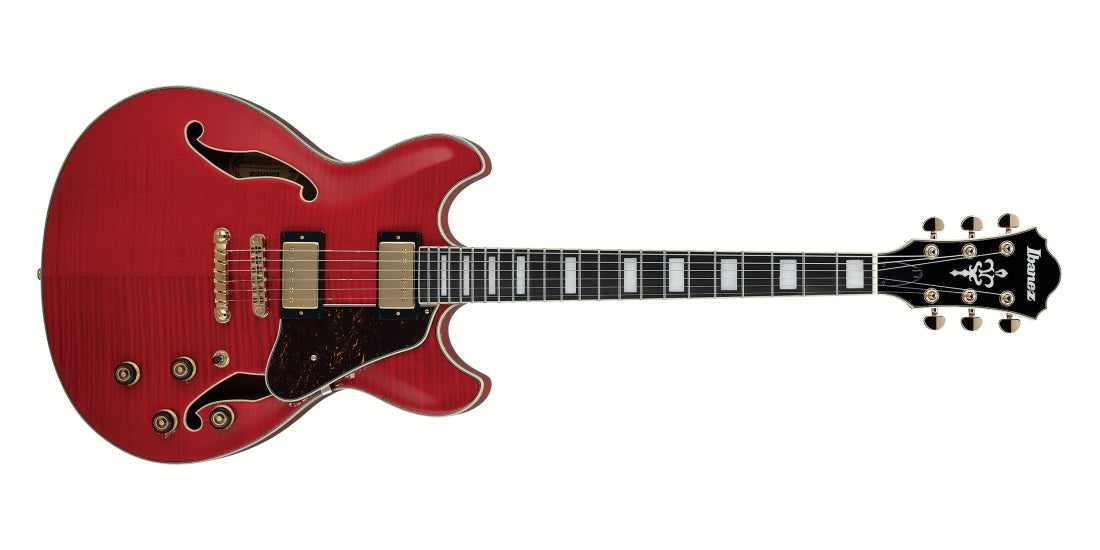 Ibanez AS93FMTCD Artcore Expressionist Hollow-Body Electric Guitar - Transparent Cherry Red