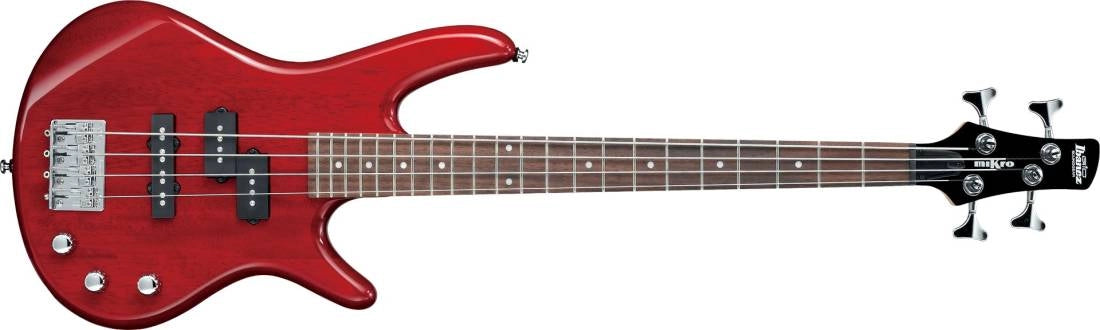 Ibanez GSRM20TR Mikro Bass w/Rosewood Fingerboard - Transparent Red