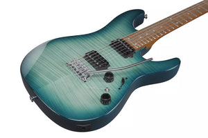 Ibanez AZ Standard 6-String Electric Guitar - Transparent Turquoise Burst AZ24S1FTXB