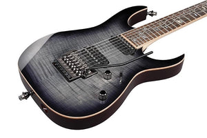 Ibanez RG8527BRE RG J Custom 7-String Electric Guitar with Hardshell Case - Black Rutile