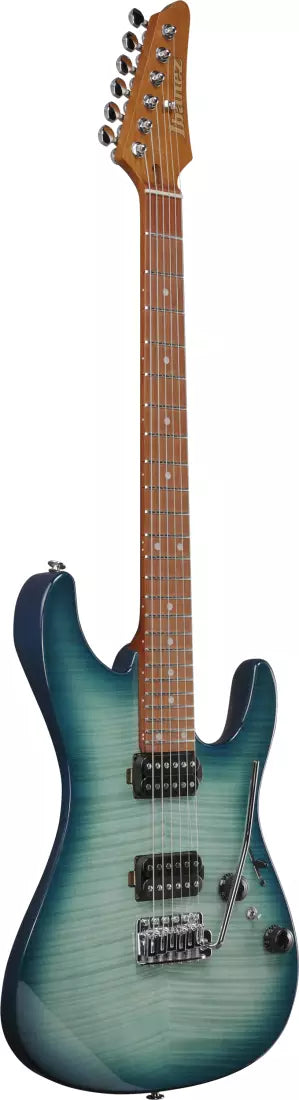 Ibanez AZ Standard 6-String Electric Guitar - Transparent Turquoise Burst AZ24S1FTXB