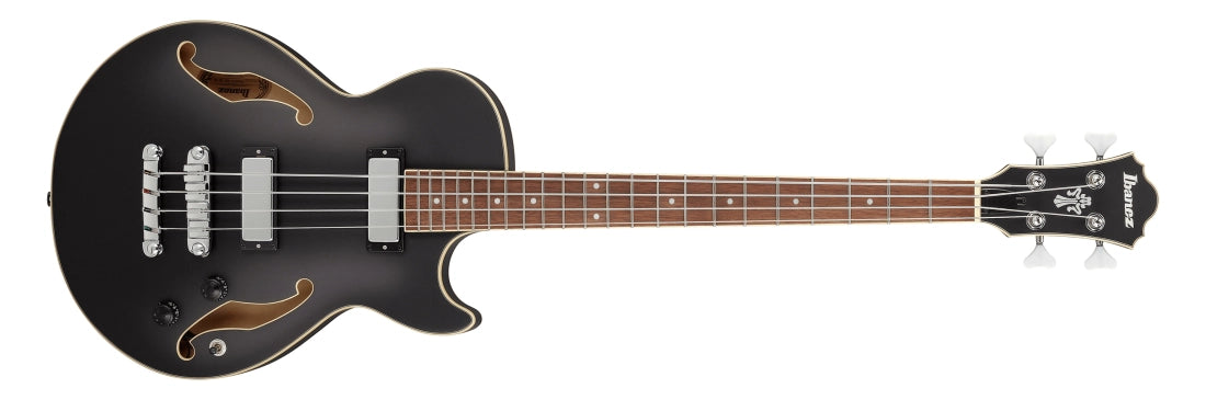 Ibanez AGB200BKF Hollow 4-String Bass - Black Flat