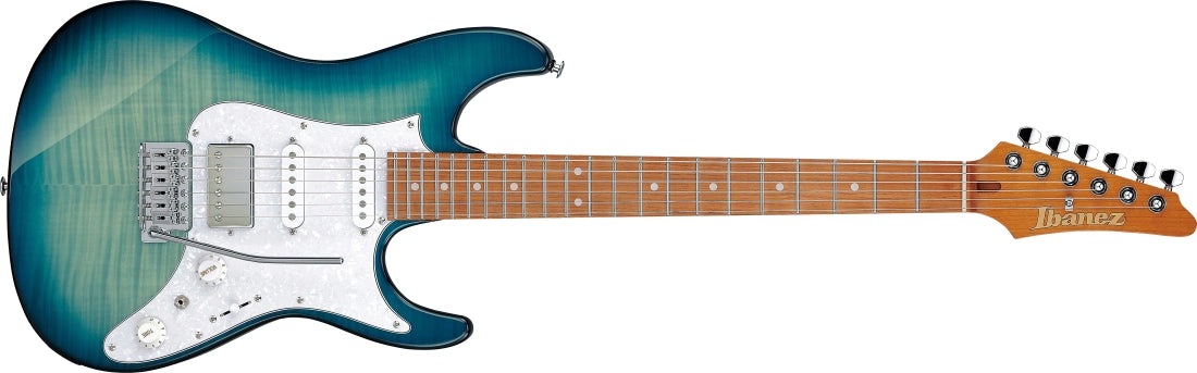 Ibanez AZ Standard 6-String Electric Guitar - Transparent Turquoise Burst AZ22S1FTXB
