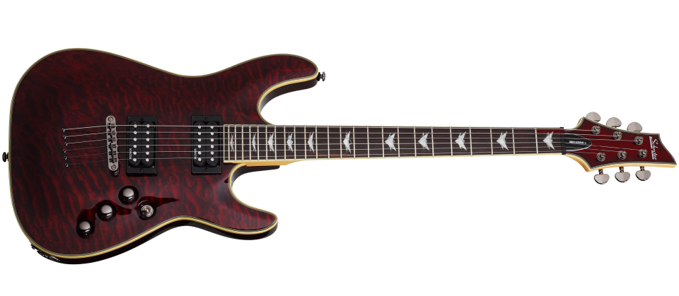 Schecter Omen Series OMEN-EXT-6-BCH Black Cherry Guitar with Schecter Diamond Plus 2004-SHC