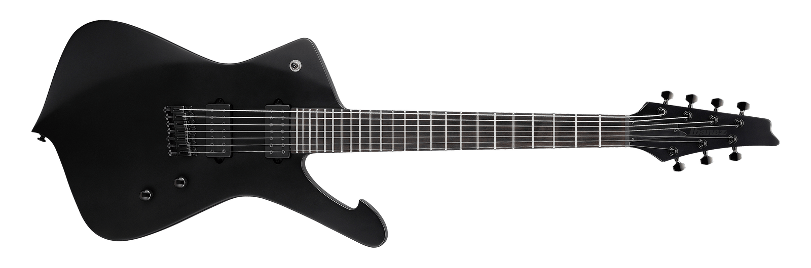 Ibanez  ICTB721BKF Iron Label Iceman with Gigbag - Black Flat